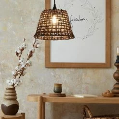 Lussiol Lighting Suspensions Suspension En Rotin Marron D. 29 Cm -Éclairage Soldes 2024 suspension en rotin marron d 29 cm 2