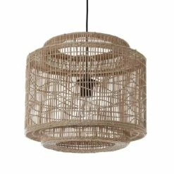 Lussiol Lighting Suspensions Suspension En Rotin Naturel D. 40 Cm