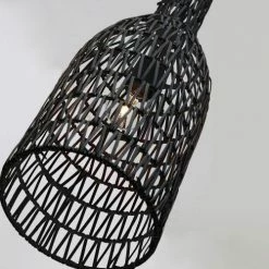 Lussiol Lighting Suspensions Suspension En Rotin Noir D. 19 Cm -Éclairage Soldes 2024 suspension en rotin noir d 19 cm 3