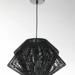 Lussiol Lighting Suspensions Suspension En Rotin Noir D. 45 Cm -Éclairage Soldes 2024 suspension en rotin noir d 45 cm 3