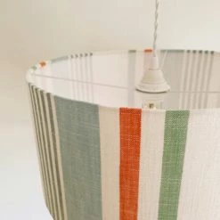 Belamp Suspensions Suspension En Tissu Foutas Blanc Bleu - Diamètre 40 Cm -Éclairage Soldes 2024 suspension en tissu foutas blanc bleu diametre 40 cm 3