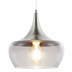 Keria Suspensions Suspension En Verre Argenté -Éclairage Soldes 2024 suspension en verre argente 8