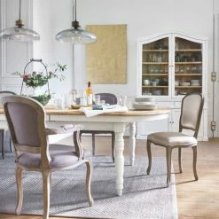 Maisons Du Monde Suspensions Suspension En Verre Ciselé Transparent Et Manguier -Éclairage Soldes 2024 suspension en verre cisele transparent et manguier 1000 12 22 210557 4