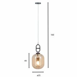 Now’s Home Suspensions Suspension En Verre D49 -Éclairage Soldes 2024 suspension en verre d49 4