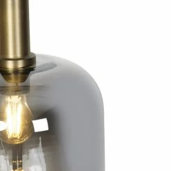 QAZQA Suspensions Suspension En Verre Doré/laiton -Éclairage Soldes 2024 suspension en verre dore laiton 3