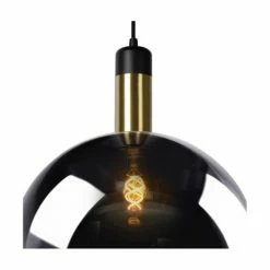 Lampea Suspensions Suspension En Verre Fumé 150 Cm -Éclairage Soldes 2024 suspension en verre fume 150 cm 4