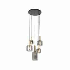 QAZQA Suspensions Suspension En Verre Gris