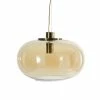 Maisons Du Monde Suspensions Suspension En Verre Teinté Ambré Et Métal Doré -Éclairage Soldes 2024 suspension en verre teinte ambre et metal dore 1000 16 38 200446 1
