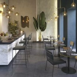 Maisons Du Monde Suspensions Suspension En Verre Teinté Ambré Et Métal Doré -Éclairage Soldes 2024 suspension en verre teinte ambre et metal dore 1000 16 38 200446 5