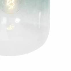 QAZQA Suspensions Suspension En Verre Vert -Éclairage Soldes 2024 suspension en verre vert 5