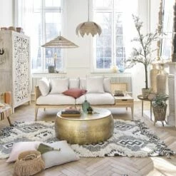 Maisons Du Monde Suspensions Suspension Fleur En Fibre Végétale Tressée -Éclairage Soldes 2024 suspension fleur en fibre vegetale tressee 1000 5 32 202900 3