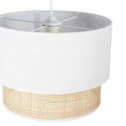 Jardideco Suspensions Suspension Gigogne Rotin Blanc D35cm -Éclairage Soldes 2024 suspension gigogne rotin blanc d35cm 2