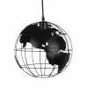 Maisons Du Monde Suspensions Suspension Globe Terrestre En Métal Noir Ajouré