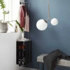 House Doctor Suspensions Suspension Laiton En Verre Blanc -Éclairage Soldes 2024 suspension laiton en verre blanc 3