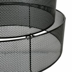 Jardideco Suspensions Suspension Métal Ajouré Gigogne Noir -Éclairage Soldes 2024 suspension metal ajoure gigogne noir 2