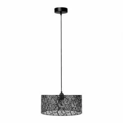 Jardideco Suspensions Suspension Métal Ajouré Noir D35cm -Éclairage Soldes 2024 suspension metal ajoure noir d35cm 2