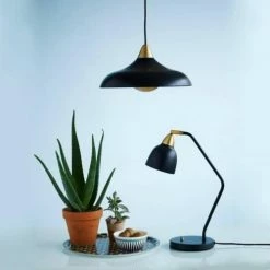 Super Living Suspensions Suspension Métal Bleu Et Laiton D36cm -Éclairage Soldes 2024 suspension metal bleu et laiton d36cm 2