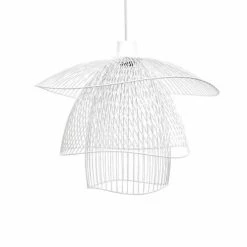 Forestier Suspensions Suspension Métal Filaire Blanc D56cm