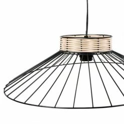 Decoratie Suspensions Suspension Métal Filaire Et Rotin D62cm 7 Decoratie Suspensions Suspension Métal Filaire Et Rotin D62cm -Éclairage Soldes 2024 suspension metal filaire et rotin d62cm 1
