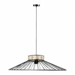 Decoratie Suspensions Suspension Métal Filaire Et Rotin D62cm 8 Decoratie Suspensions Suspension Métal Filaire Et Rotin D62cm -Éclairage Soldes 2024 suspension metal filaire et rotin d62cm 2