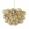 Maisons Du Monde Suspensions Suspension Multi-globes En Verre Ambré Et Métal Doré D49 -Éclairage Soldes 2024 suspension multi globes en verre ambre et metal dore d49 1000 6 9 200130 1