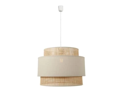 Jardideco Lustres Suspension Ronde Gigogne Rotin Beige D40cm 4 Jardideco Lustres Suspension Ronde Gigogne Rotin Beige D40cm – Image 2