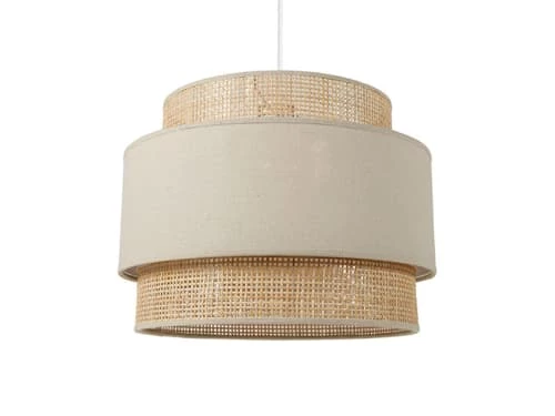 Jardideco Lustres Suspension Ronde Gigogne Rotin Beige D40cm 3 Jardideco Lustres Suspension Ronde Gigogne Rotin Beige D40cm
