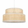 Jardideco Suspensions Suspension Rotin Beige D35cm -Éclairage Soldes 2024 suspension rotin beige d35cm