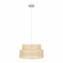 Jardideco Suspensions Suspension Rotin Beige D35cm -Éclairage Soldes 2024 suspension rotin beige d35cm 2