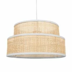 Jardideco Suspensions Suspension Rotin Beige D35cm