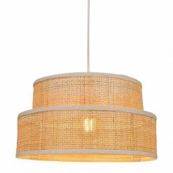 Jardideco Suspensions Suspension Rotin Beige D35cm -Éclairage Soldes 2024 suspension rotin beige d35cm 3