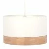 Maisons Du Monde Suspensions Suspension Tambour En Coton Beige Et Chêne -Éclairage Soldes 2024 suspension tambour en coton beige et chene 1000 12 9 204148 1