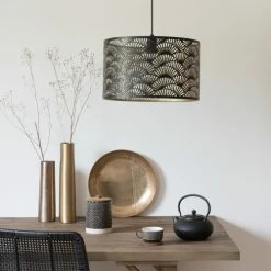 Maisons Du Monde Suspensions Suspension Tambour En Métal Noir Perforé D42 -Éclairage Soldes 2024 suspension tambour en metal noir perfore d42 1000 16 9 195907 2