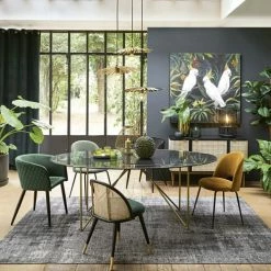 Maisons Du Monde Suspensions Suspension Triple Feuilles De Palmier En Métal Doré -Éclairage Soldes 2024 suspension triple feuilles de palmier en metal dore 1000 13 24 201293 3