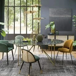 Maisons Du Monde Suspensions Suspension Triple Feuilles De Palmier En Métal Doré -Éclairage Soldes 2024 suspension triple feuilles de palmier en metal dore 1000 13 24 201293 4