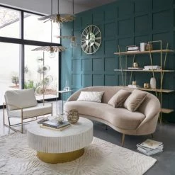 Maisons Du Monde Suspensions Suspension Triple Feuilles De Palmier En Métal Doré -Éclairage Soldes 2024 suspension triple feuilles de palmier en metal dore 1000 13 24 201293 5