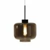 Globen Lighting Suspensions Suspension Verre/métal Fumé/noir D25cm -Éclairage Soldes 2024 suspension verre metal fume noir d25cm