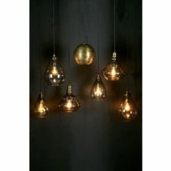Bepurehome Suspensions Suspension Vintage En Verre D11x25cm Marron -Éclairage Soldes 2024 suspension vintage en verre d11x25cm marron 1